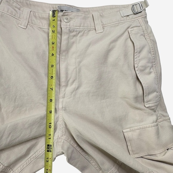 Aritzia TNA Supply Cargo Pants 8 Mid-Rise Adjustable Cotton Multi Pockets Beige - Picture 10 of 14
